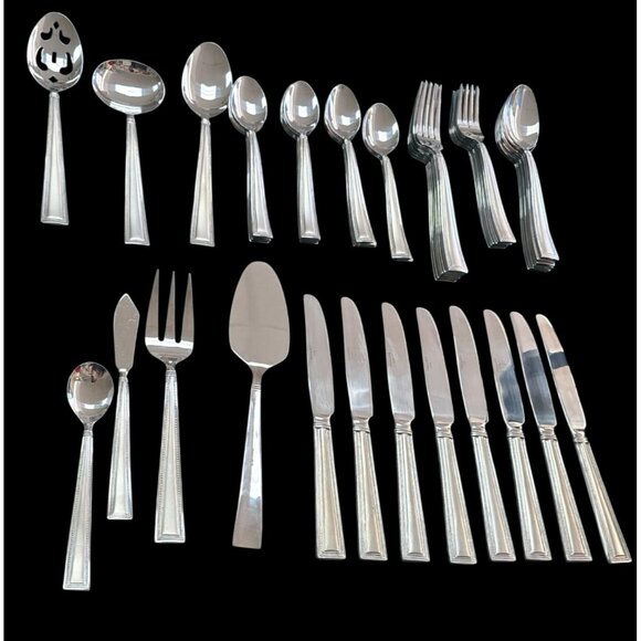 Pfaltzgraff 55-Piece Stainless Steel Flatware Set NICE! - Picture 1 of 16